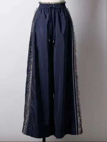 la belle Etude 튤 디자인 메탈릭 와이드 팬츠