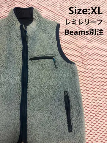 별주 Beams 레미리프 베스트 리버서블 콜라보 인디고 XL