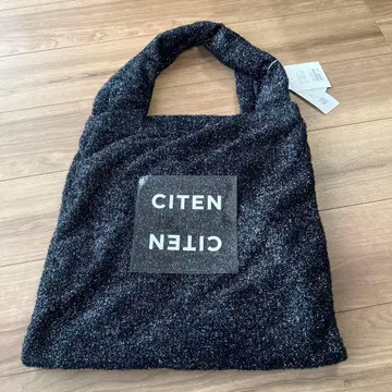 CITEN 라메 믹스 블랙 토트백 택 포함 새상품