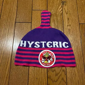 HYSTERIC 스트라이프 니트 모자