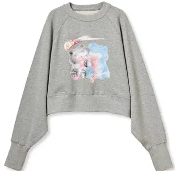 furfur 맨투맨 그레이 고양이