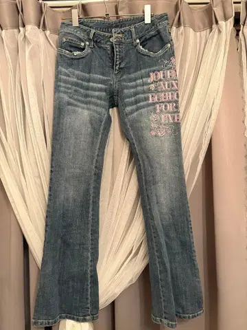 플레어컷 데님 청바지