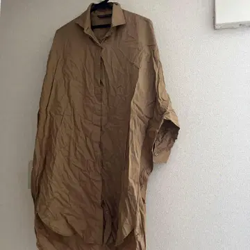 mizuiro ind 베이지 긴팔 셔츠 원피스