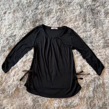 GALLERY VISCONTI DONNA 블랙 7부 소매 상의