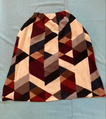 플랜테이션 울 스커트 허리밴딩