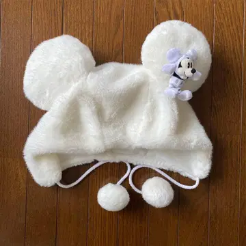 디즈니 팬캡 미키 마스코트 포함 화이트