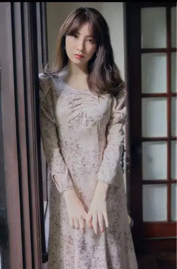 herlipto Haze Grass Back Ribbon Dress