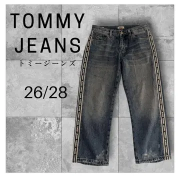 새상품급 [ TOMMY JEANS ] 타미힐피거 데님 팬츠 로고 여성용