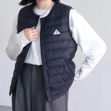 [ GEVACO ] 여성용 다운 베스트 38 네이비