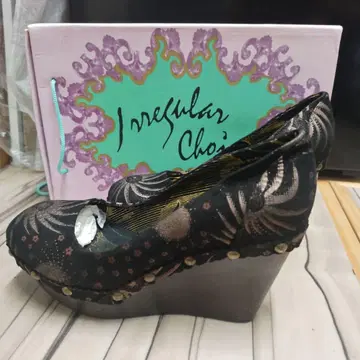 Irregular Choice 불규칙 초이스 꽃무늬 웨지힐