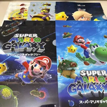 세븐일레븐 한정판 슈퍼 마리오 갤럭시 클리어 파일 컴프 x 2세트