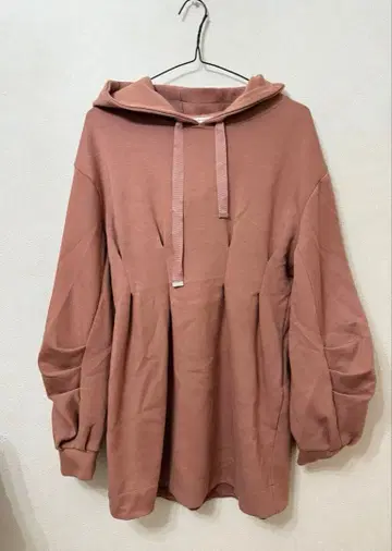 레이디 아젤 허리 쉐이프 후드티 원피스