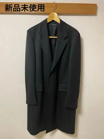 던힐 블랙 체스터 코트 2 버튼