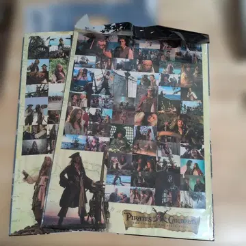 캐리비안의 해적 포스터 씰 2시트 세트 조니 뎁