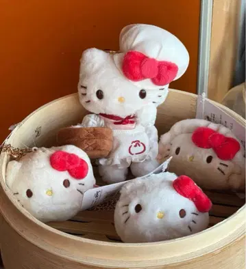 헬로키티 교자 키티 딤섬 테마 봉제 인형 상하이 한정판