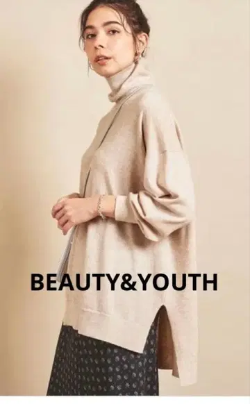 [ 새상품급 ] 뷰티 앤 유스 와이드 터틀넥 니트