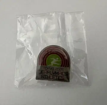 도쿄 2025 데플림픽 육상 핀 배지