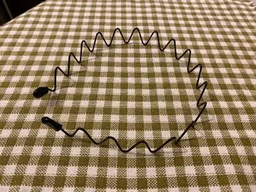 블랙 물결 헤어밴드