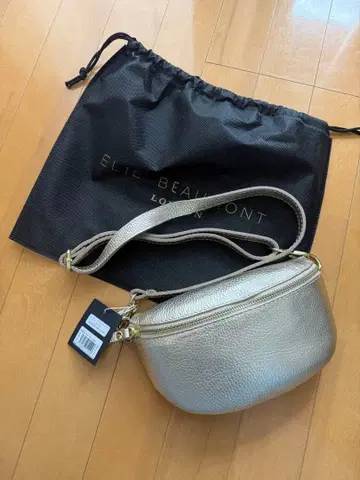 ELIE BEAUMONT 골드 슬링 숄더백