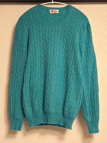 [배송비 포함 새상품급] Glenmac 터콰이즈 캐시미어 100% 스웨터