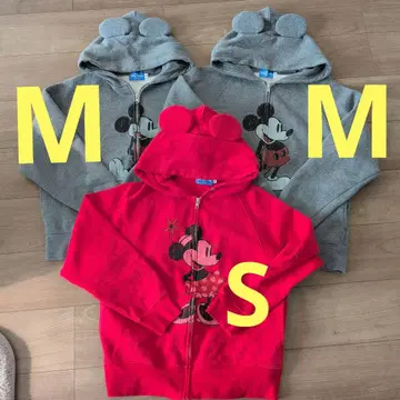 DISNEY RESORT 미키 미니 후드티 S.M 세트