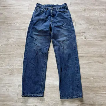 SOMETHING S505 스트레이트 데님 다크 블루