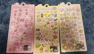 PUFFY STICKER 모자 꽁지 드롭 씰 3종