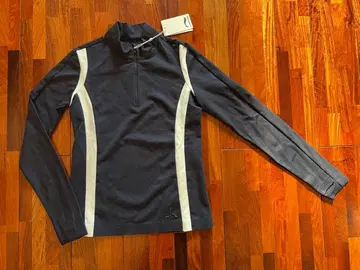 택 포함 새상품 LI-NING 1990 네이비 하프 지퍼 상의 M