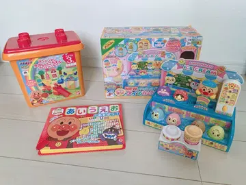 호빵맨 완구 세트 아이스크림 세트 블록 가나다 사전