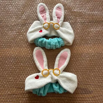 디즈니 헤어밴드 2세트 화이트 토끼 이상한 나라의 앨리스