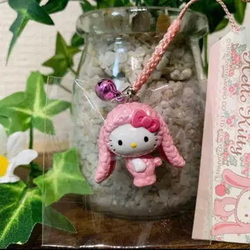 초레어 헬로키티 족자 로프이어 핑크 스트랩 구하기 어려움