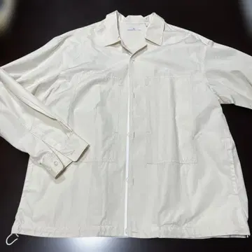 크림색 L 사이즈 긴팔 자켓