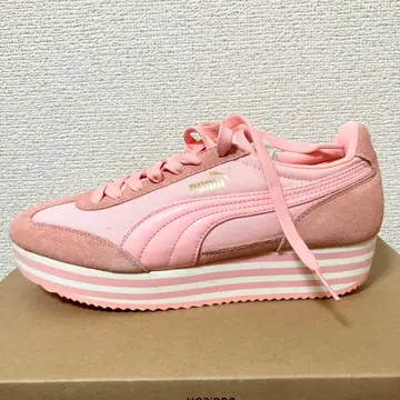 미사용 푸마 PUMA 플랫폼 24.5cm 통굽 교체용 끈 수납 가방