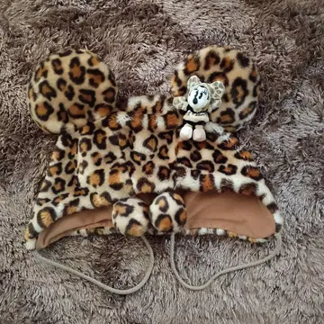 디즈니 리조트 팬캡 미니 마우스 레오파드 무늬