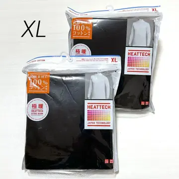 히트텍 울트라 웜 남성용 모크넥 블랙 XL 사이즈 유니클로