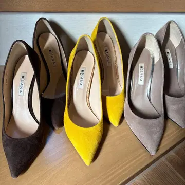 다이애나 스웨이드 펌프스 3켤레 세트