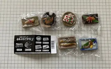 와쇼쿠 컬렉션 일본의 생선 가챠가챠 전 6종 풀콤포