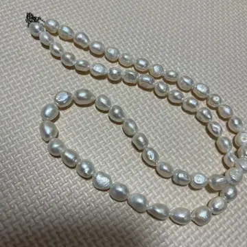 담수 펄 롱 목걸이 화이트