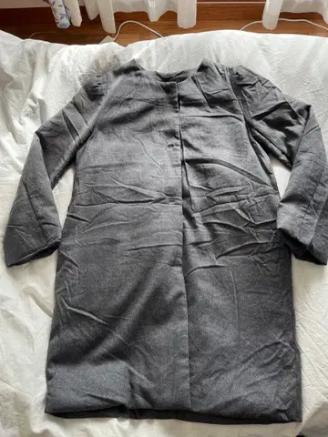 INED 그레이 롱 코트 다운 코트 페더 9호