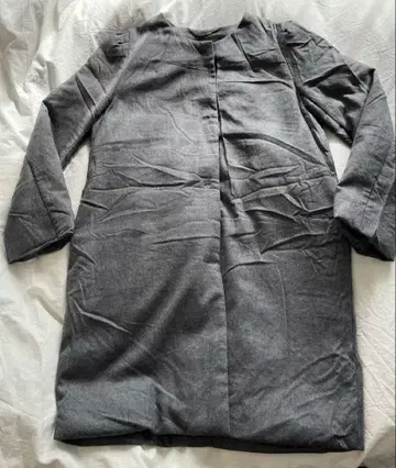 INED 그레이 롱 코트 다운 코트 페더 9호