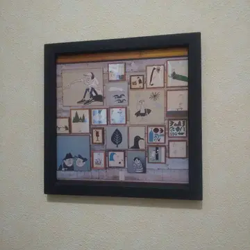 하나이 유스케 키리누키(21 x 21 우드 프레임 부착) 산책 개