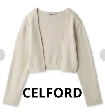 셀포드 총침 니트 볼레로 베이지