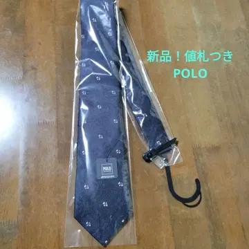 새상품! POLO 네이비 미니 꽃무늬 넥타이