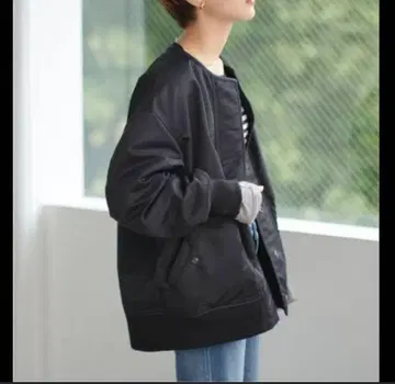 spick&span 플리스 MA-1 리버서블 블루종