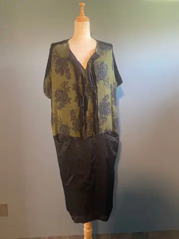 플라워 프린트 코쿤 원피스