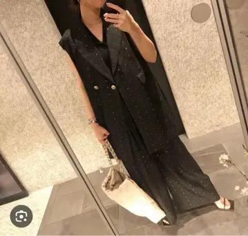 yori 라메 칩 배기 팬츠 36