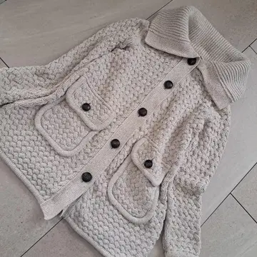 매킨토시 런던  케이블 짜임 니트 가디건 자켓