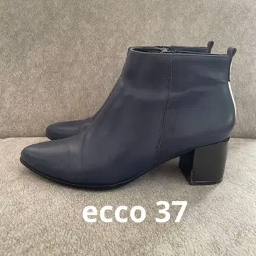 ecco 천연 가죽 부츠 네이비 24~24.5