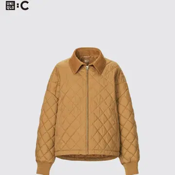 UNIQLO:C 퍼프테크 블루종 L 브라운 새상품급