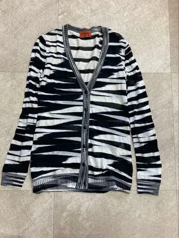 MISSONI 40 미쏘니 긴팔 티셔츠 가디건 캐시미어 혼방